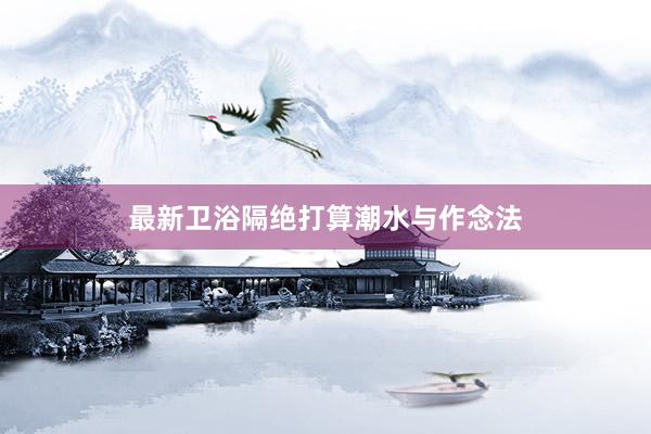 最新卫浴隔绝打算潮水与作念法