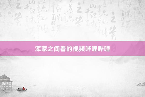 浑家之间看的视频哔哩哔哩
